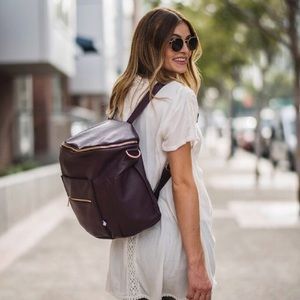 Fawn design plum backpack